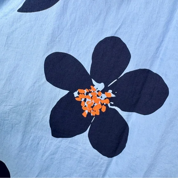 KATE SPADE Grand Flora Poplin Midi Dress - Blue Heron - OUMU1251 - Sz 0 - Picture 6 of 9